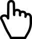 finger up hand icon